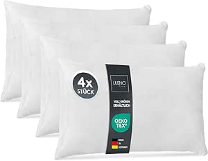 LILENO HOME Kissenfüllung 40x60 (4er Set) | Pralle Füllung für Couchkissen & Dekokissen | Wolkenweiches Sofa Pillow & Schlafkissen Made in Germany | Kissen Set mit Oeko-Tex Klasse 1